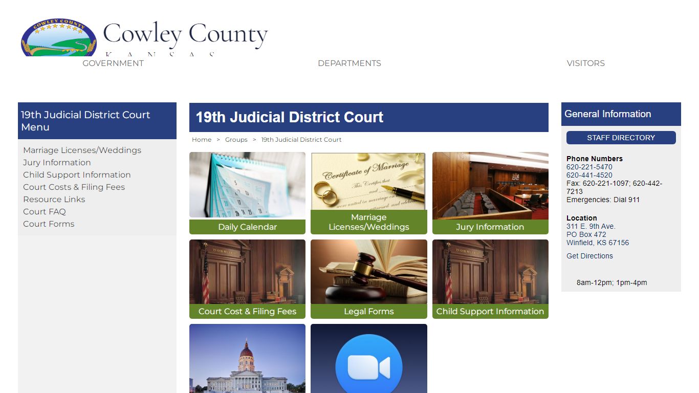 Cowley County, Kansas - 19th Judicial District Court